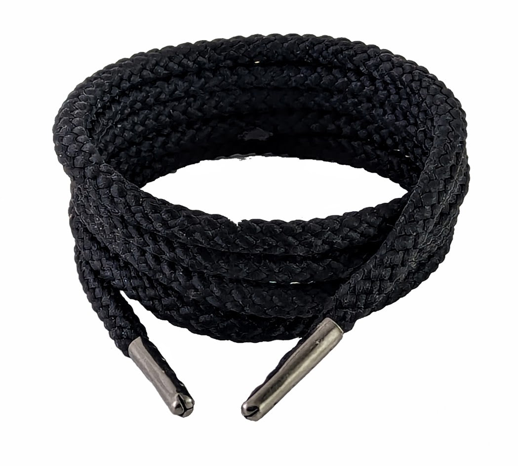 Black braided shoelaces & Boot laces