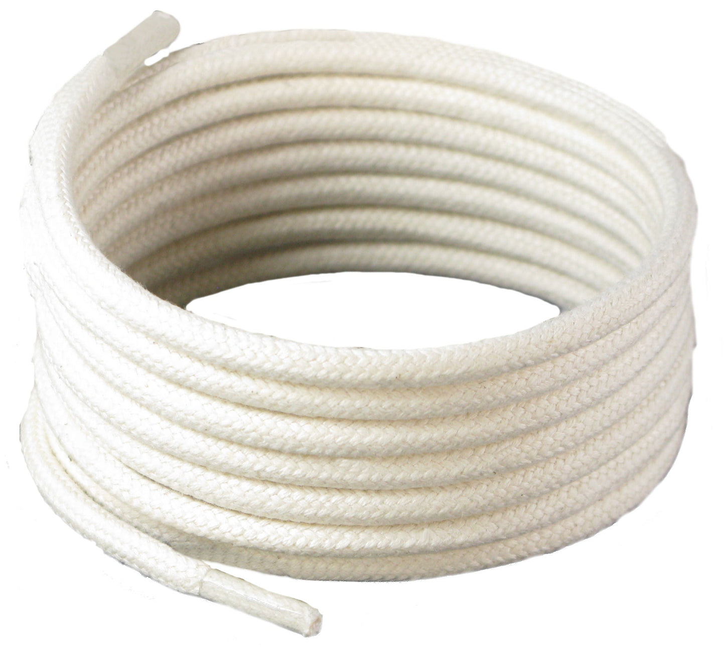 160 cm Long, 5.0 mm Round Shoelaces white