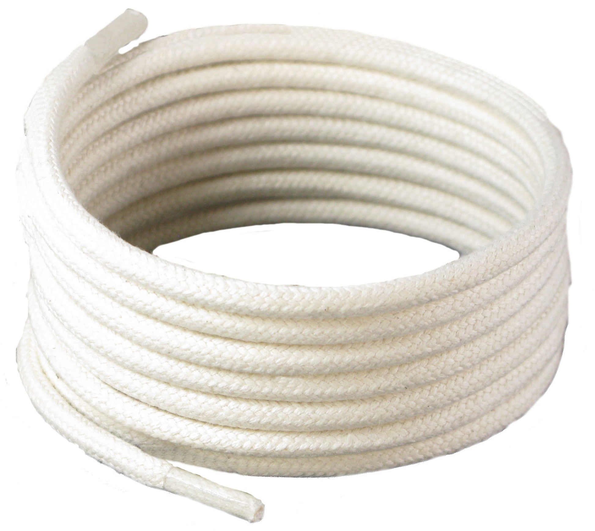 160 cm Long, 5.0 mm Round Shoelaces white